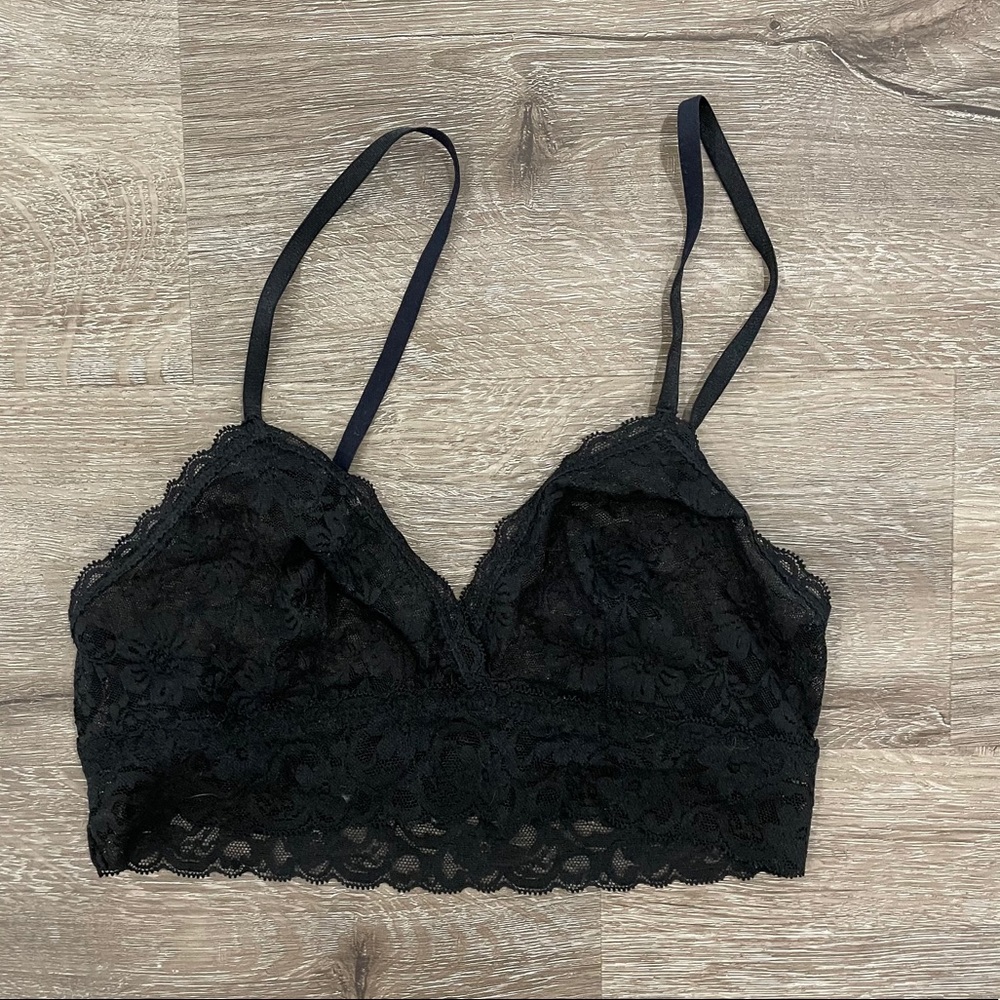 Black lace bralette